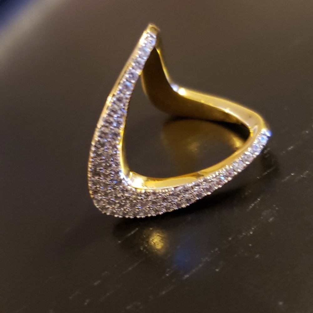 💕Bronze Milor Pave Crystal Ring